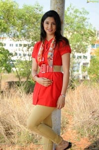 Tanvi Vyas in Red Dress
