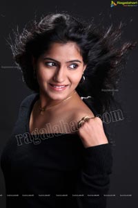 Tanusha in Black Dress