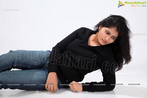 Tanusha in Black Dress