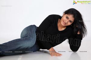 Tanusha in Black Dress