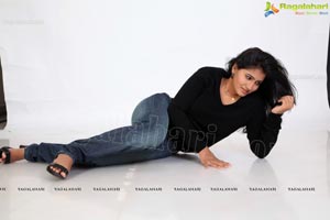 Tanusha in Black Dress