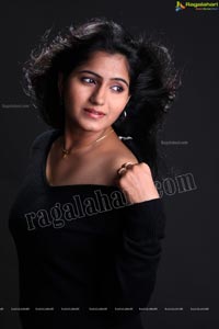 Tanusha in Black Dress