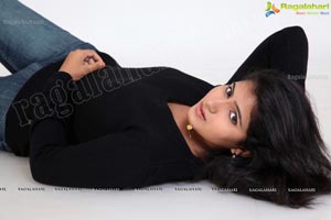 Tanusha in Black Dress