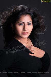 Tanusha in Black Dress