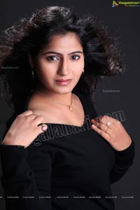 Tanusha in Black Dress