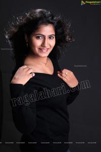 Tanusha in Black Dress