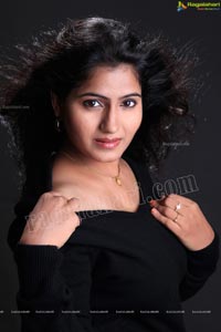 Tanusha in Black Dress