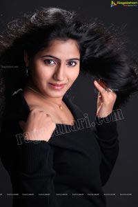 Tanusha in Black Dress