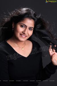 Tanusha in Black Dress