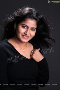 Tanusha in Black Dress