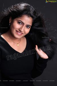 Tanusha in Black Dress