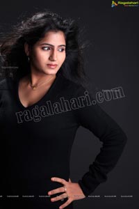 Tanusha in Black Dress