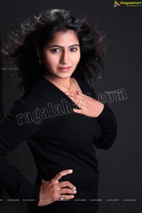 Tanusha in Black Dress