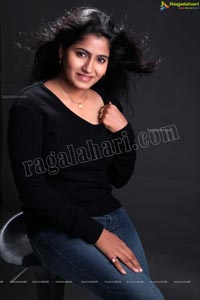 Tanusha in Black Dress