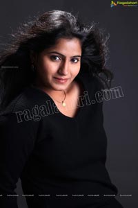 Tanusha in Black Dress