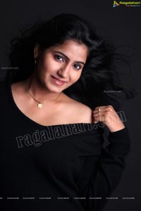 Tanusha in Black Dress