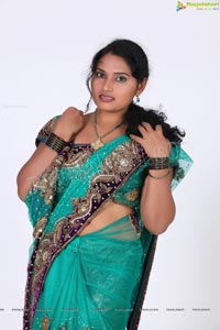 Veera Chowdary in Saree