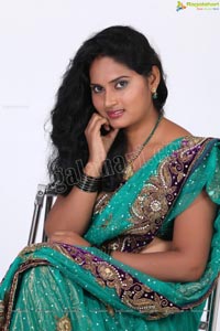 Veera Chowdary in Saree