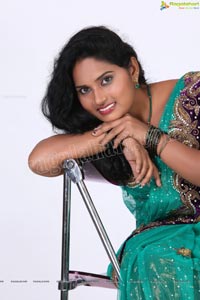 Veera Chowdary in Saree