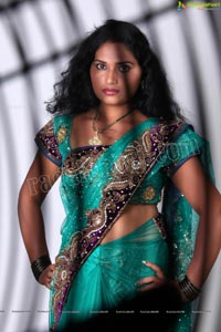 Veera Chowdary in Saree