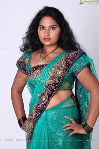 Veera Chowdary in Saree