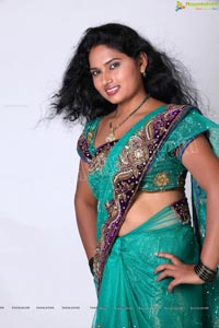 Veera Chowdary in Saree