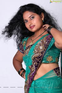 Veera Chowdary in Saree