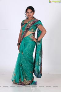 Veera Chowdary in Saree