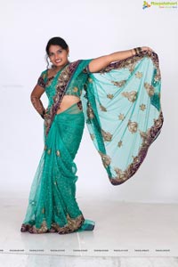 Veera Chowdary in Saree