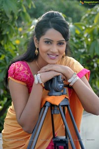 Himaja in Half Saree