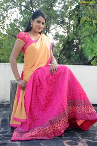 Himaja in Half Saree