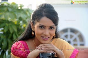 Himaja in Half Saree