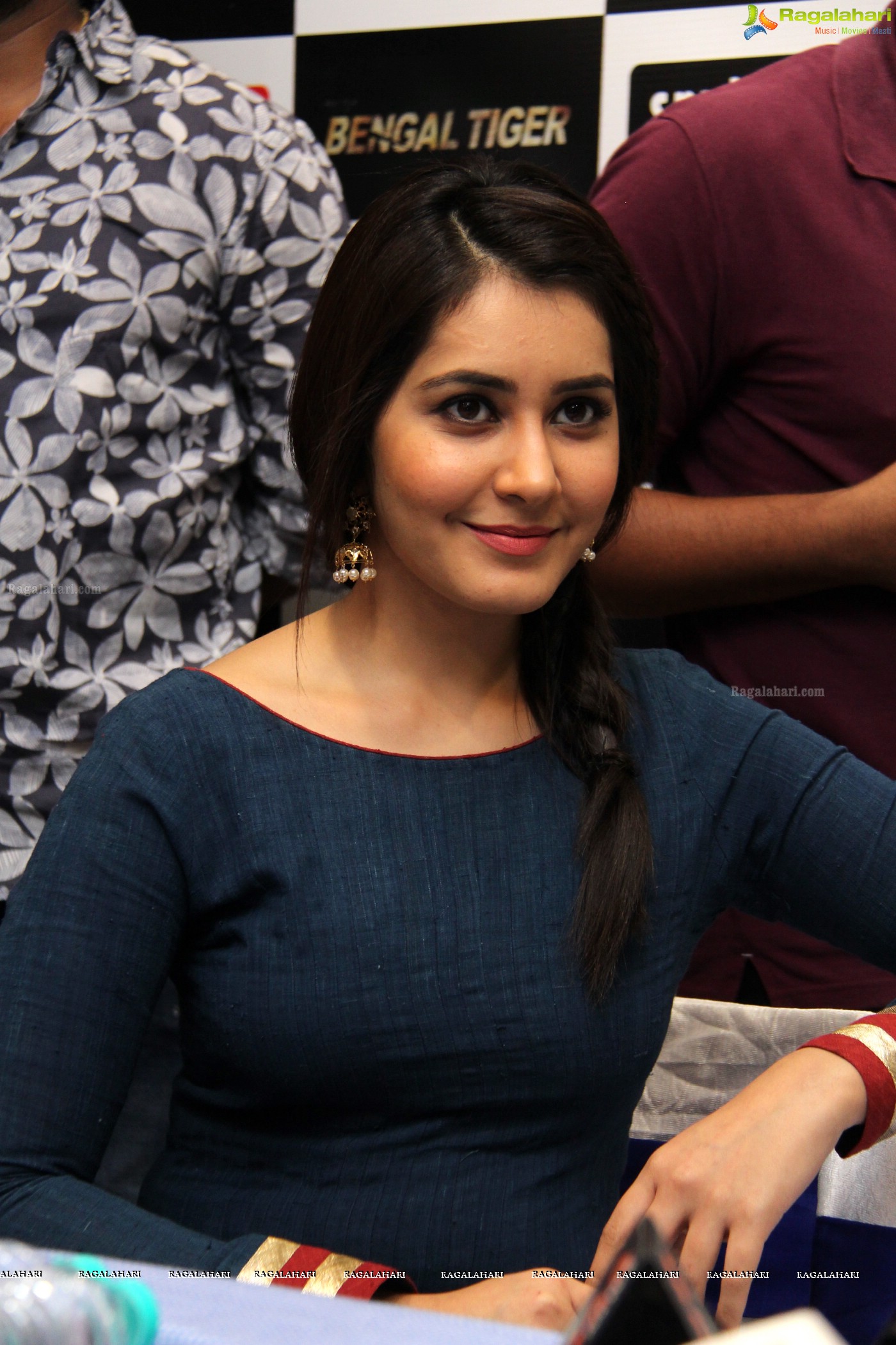 Rashi Khanna at Spykar Store Launch | Raashi Khanna in Blue Dress Stills
