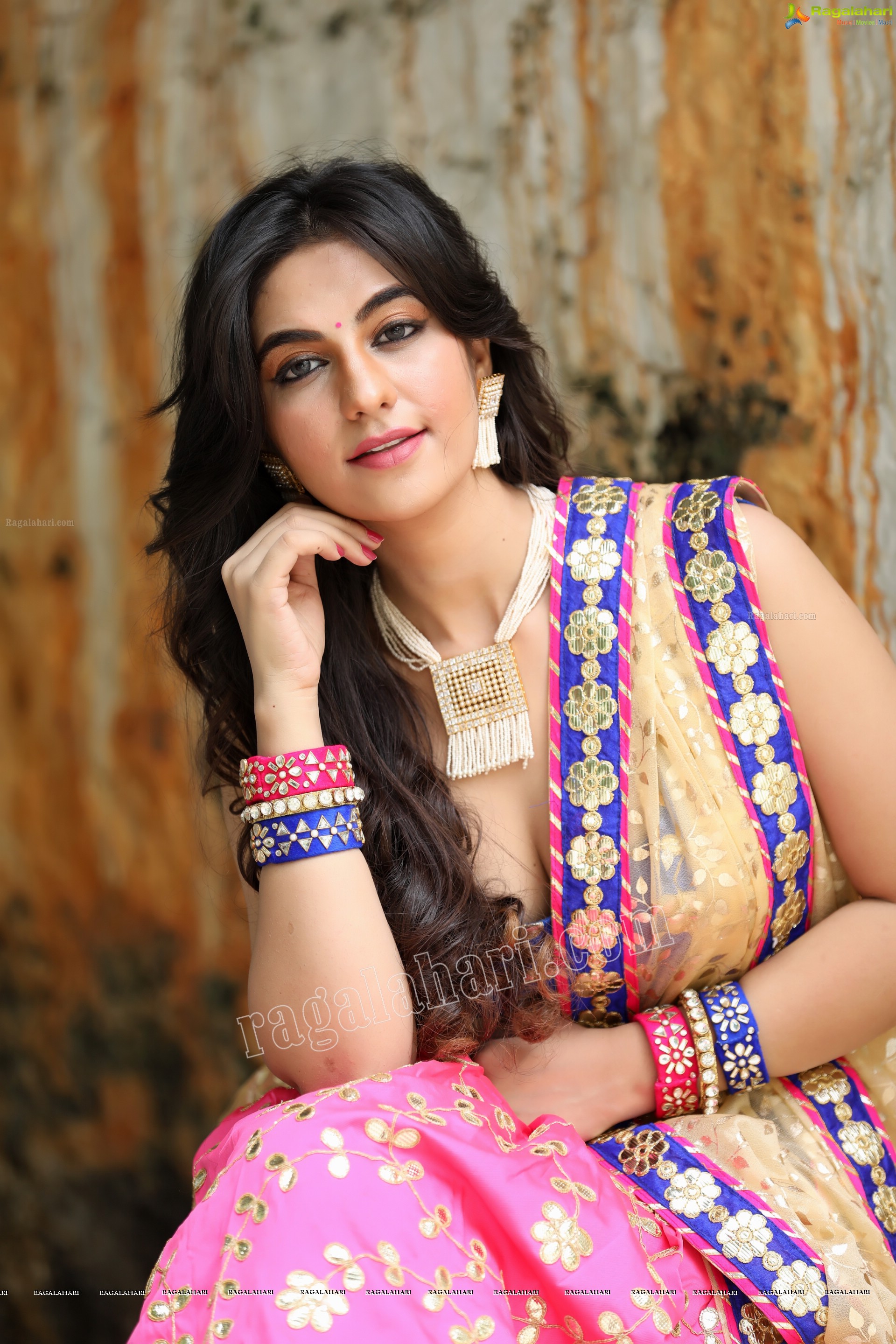 Harshita Panwar in Pink Embellished Lehenga, Exclusive Photo Shoot