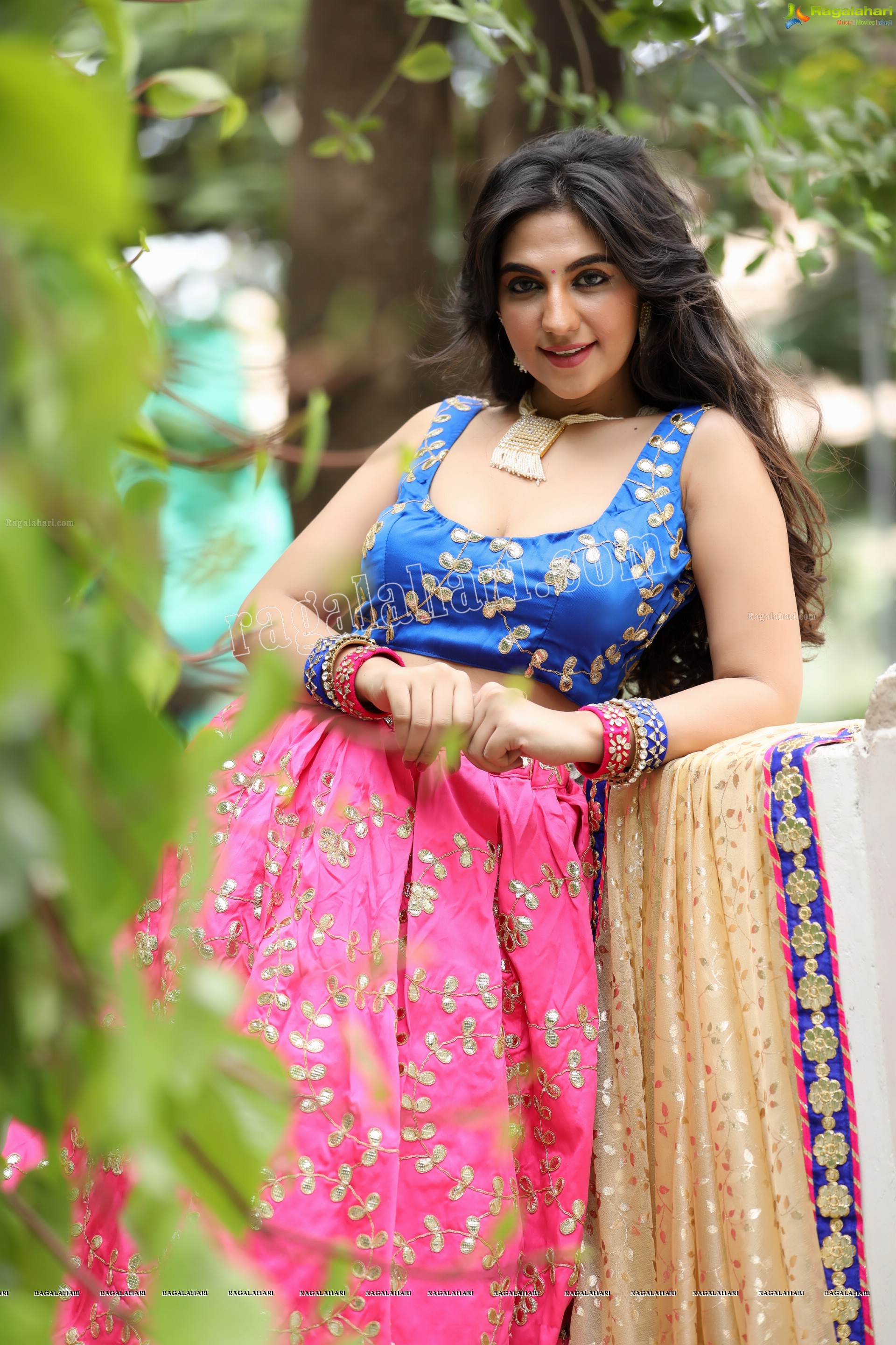 Harshita Panwar in Pink Embellished Lehenga, Exclusive Photo Shoot