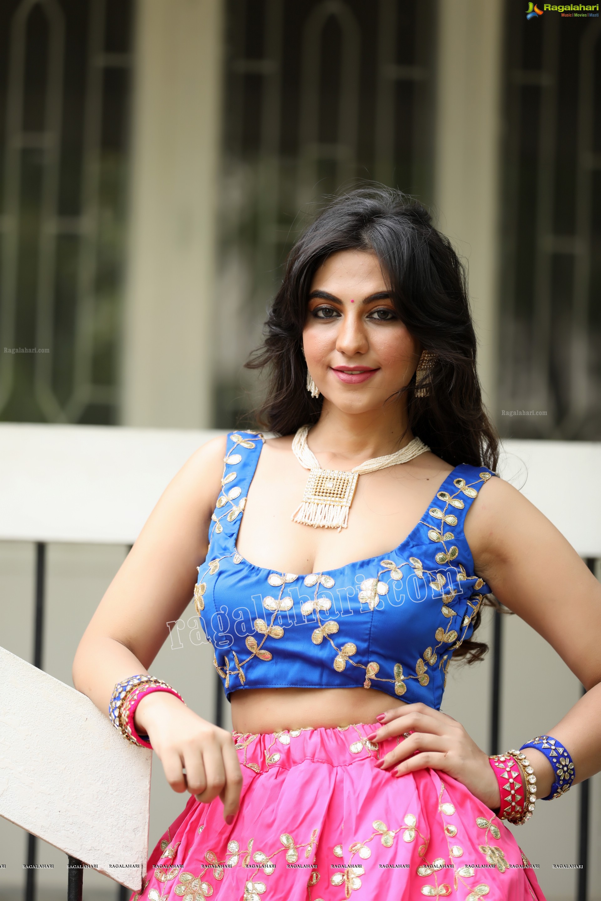 Harshita Panwar in Pink Embellished Lehenga, Exclusive Photo Shoot