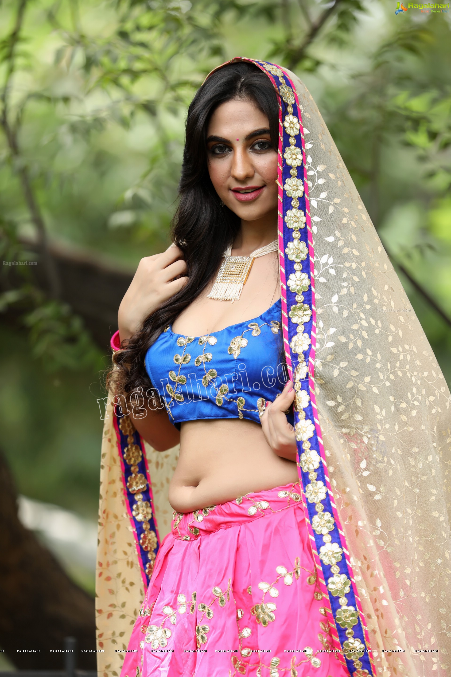 Harshita Panwar in Pink Embellished Lehenga, Exclusive Photo Shoot