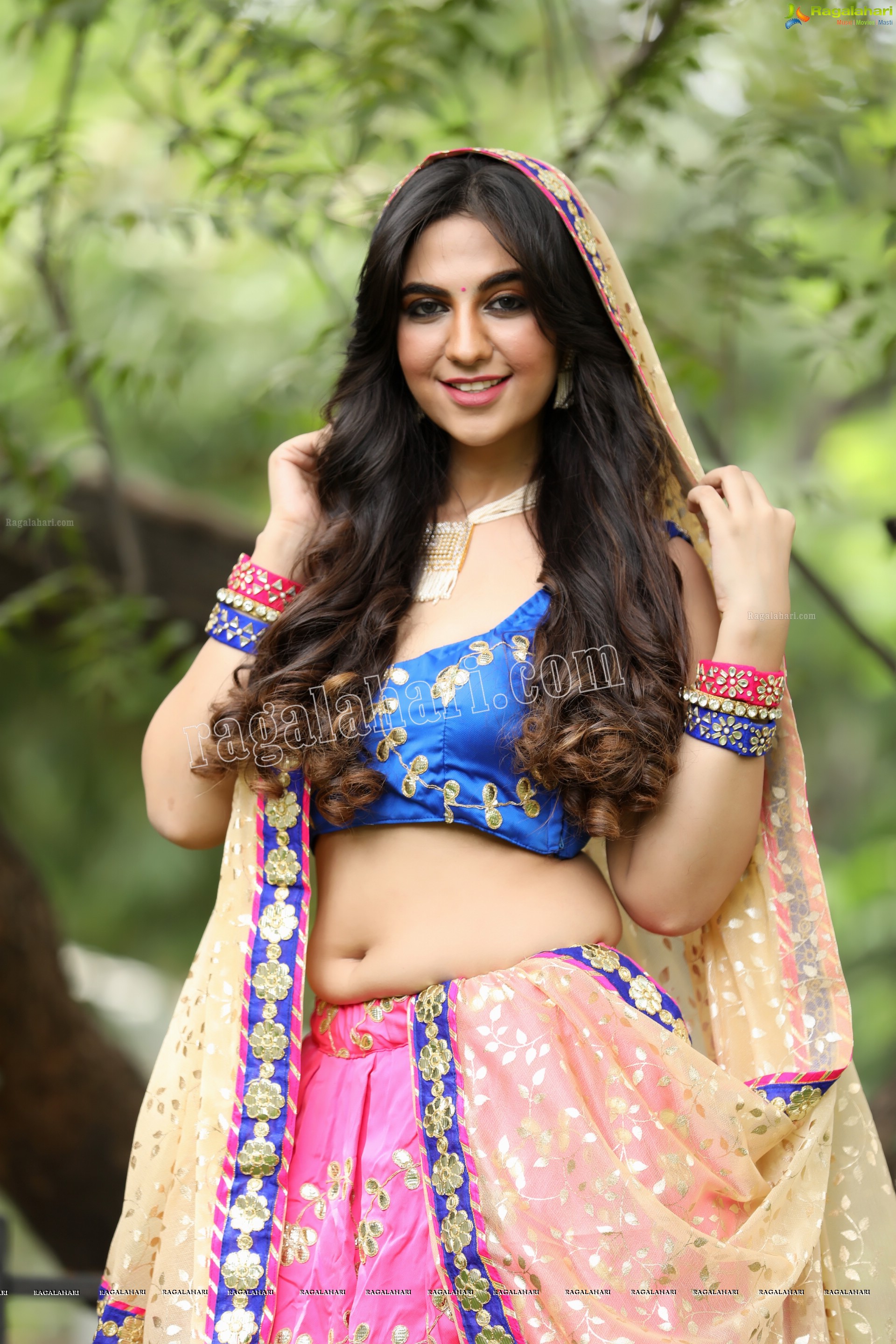 Harshita Panwar in Pink Embellished Lehenga, Exclusive Photo Shoot