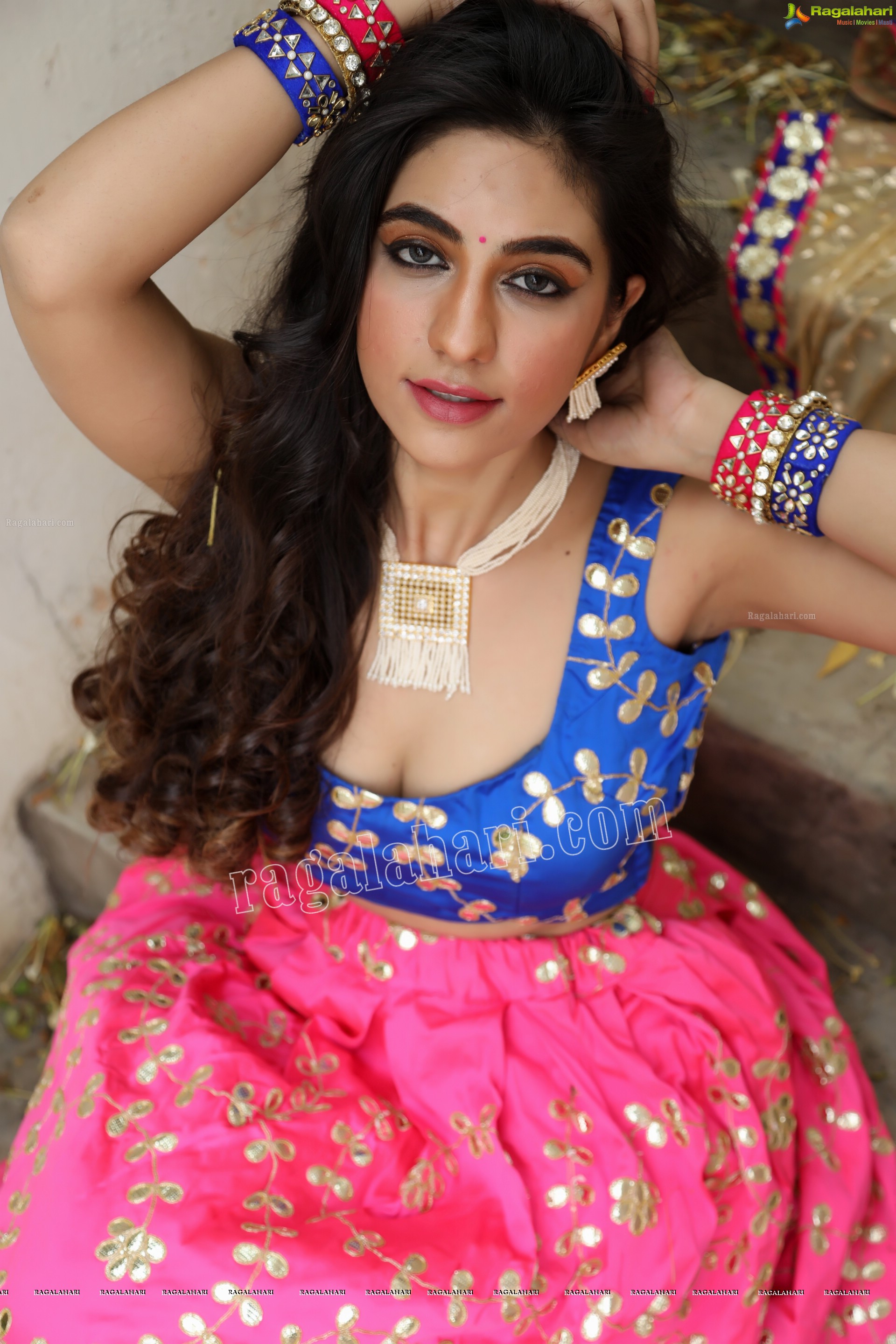 Harshita Panwar in Pink Embellished Lehenga, Exclusive Photo Shoot