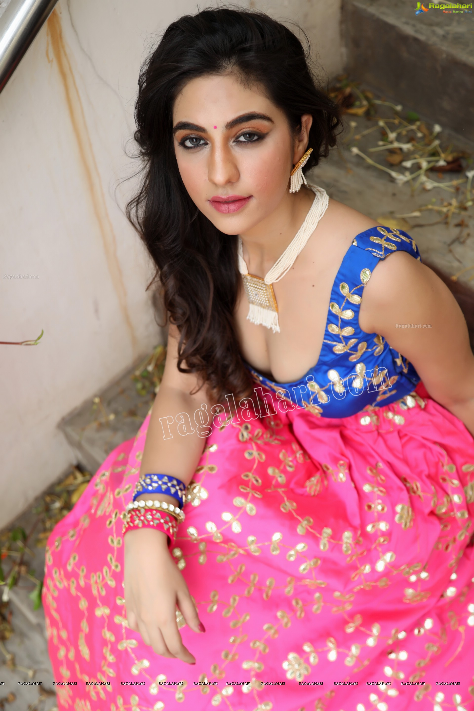 Harshita Panwar in Pink Embellished Lehenga, Exclusive Photo Shoot