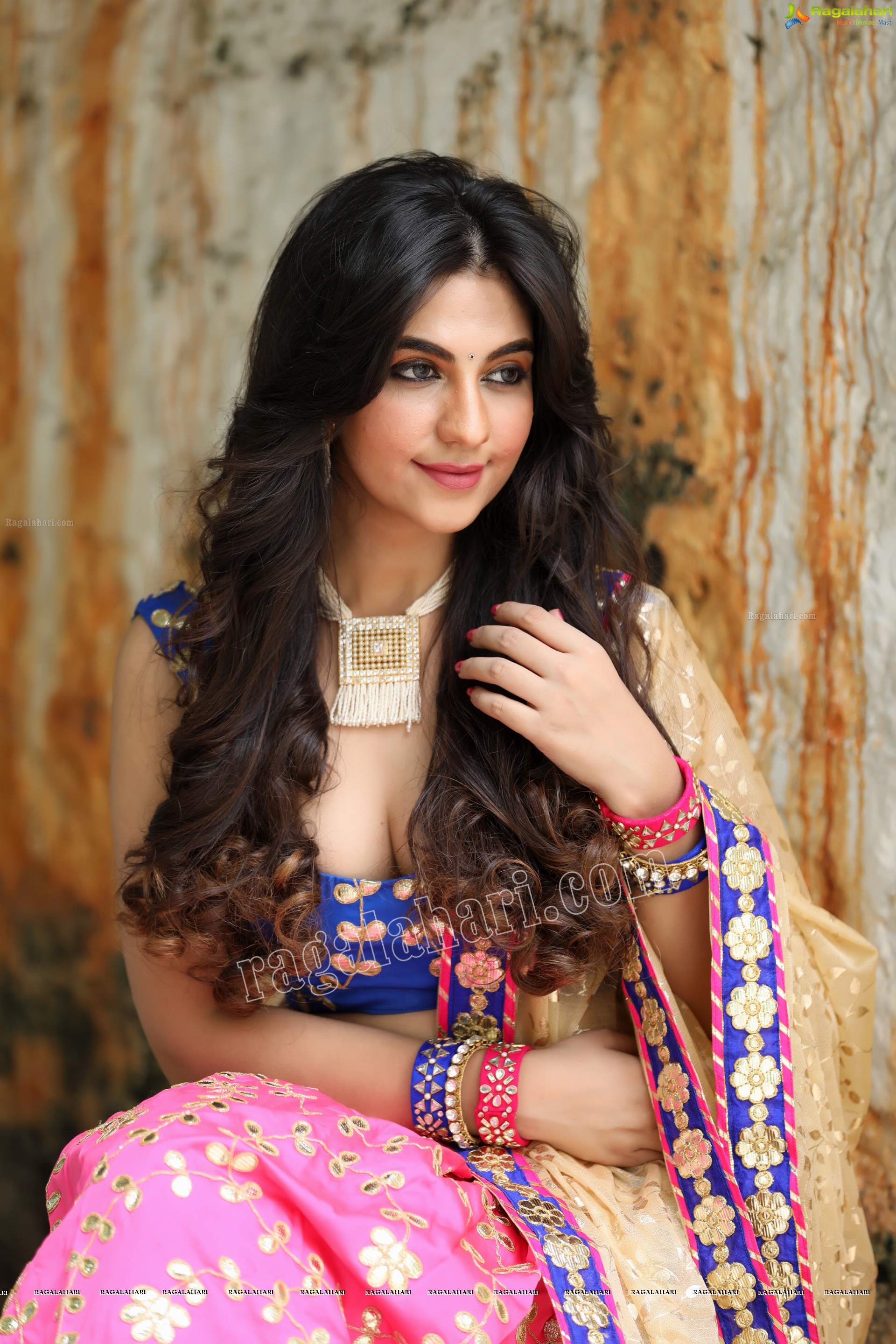 Harshita Panwar in Pink Embellished Lehenga, Exclusive Photo Shoot