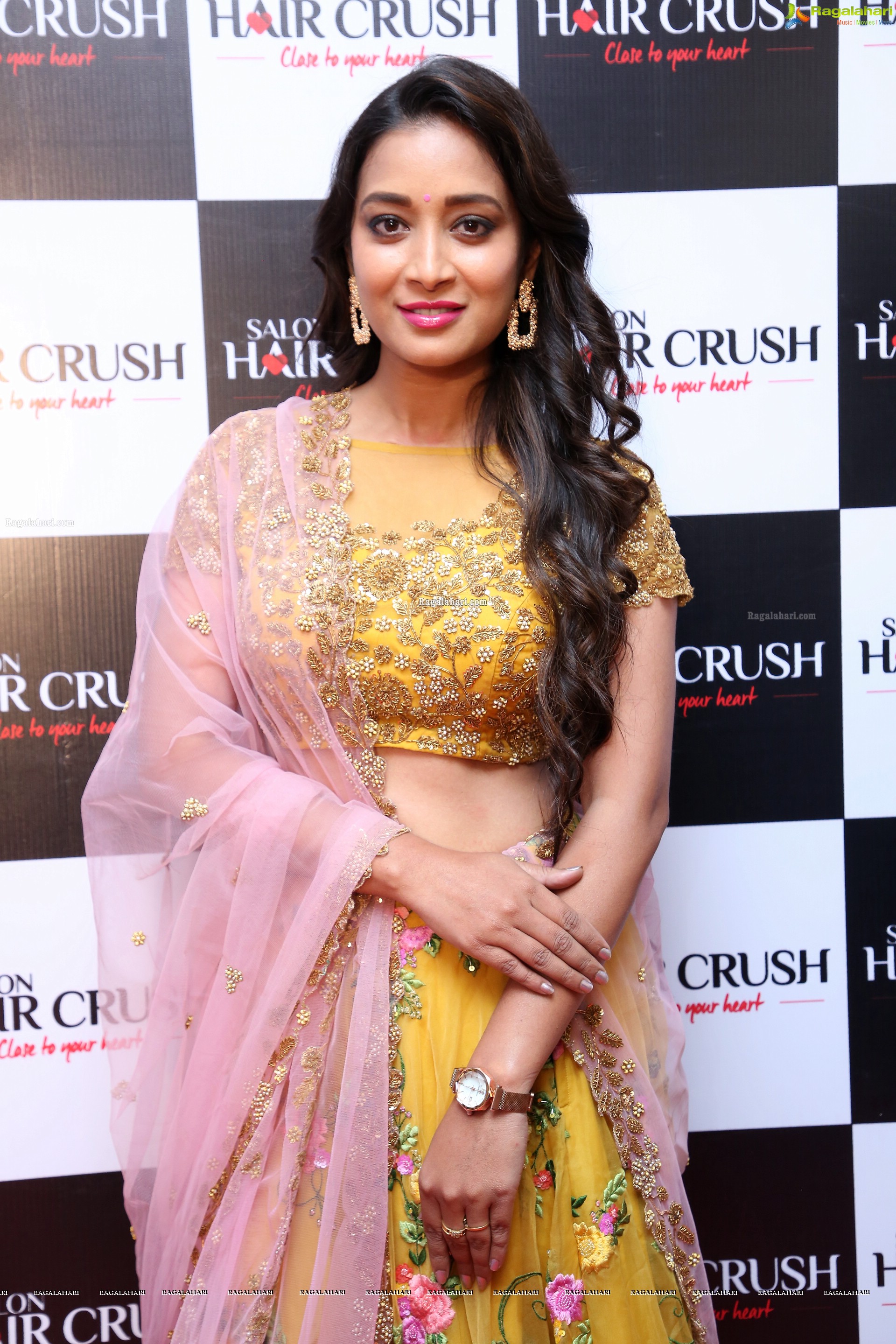 Bhanu Sree at Salon Hair Crush Launch at Manikonda