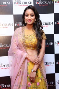 Bhanu Sree at Salon Hair Crush Launch