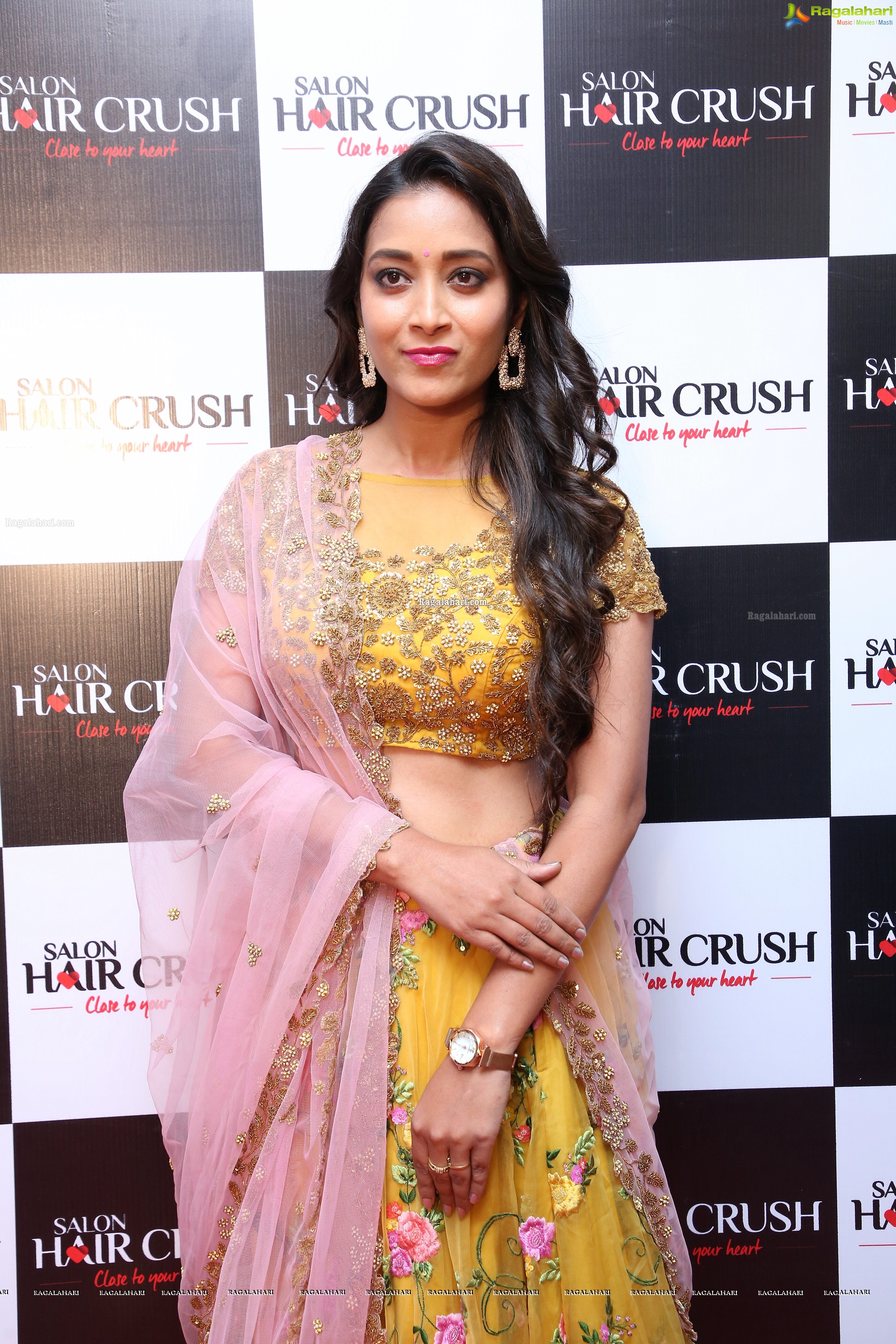 Bhanu Sree at Salon Hair Crush Launch at Manikonda