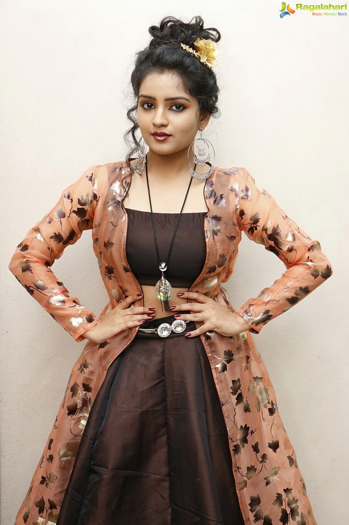 Karronya Katrynn at Utthara Movie Pre-Release Event