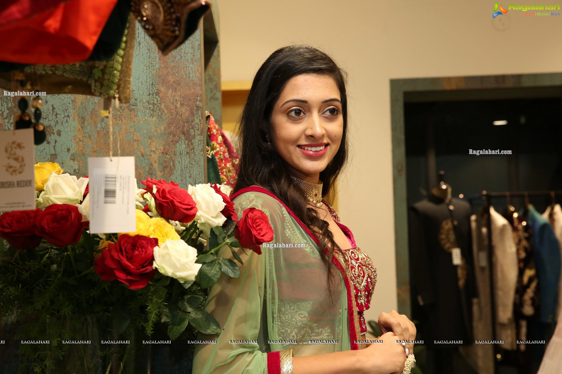 Lakshmi Ayalasomayajula at Sirisha Reddy Silk Saree Showroom Launch - HD Gallery