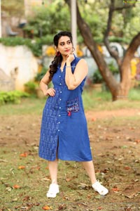 Manjusha at Aswathama Trailer Launch