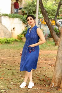 Manjusha at Aswathama Trailer Launch