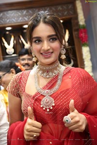 Nidhhi Agerwal at Sri Krishna Silks Launch