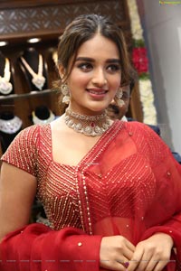 Nidhhi Agerwal at Sri Krishna Silks Launch